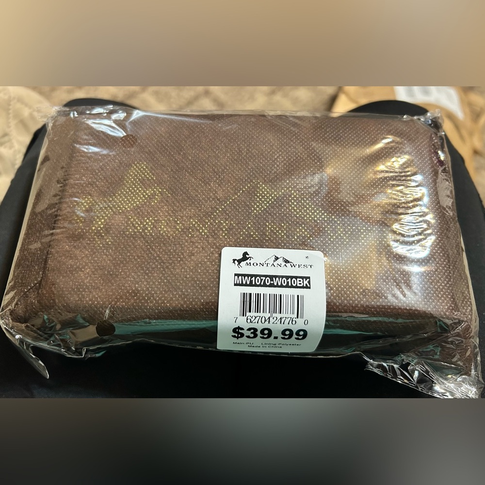 Montana West Gray and Turquoise Studded Wallet - Picture 7 of 7